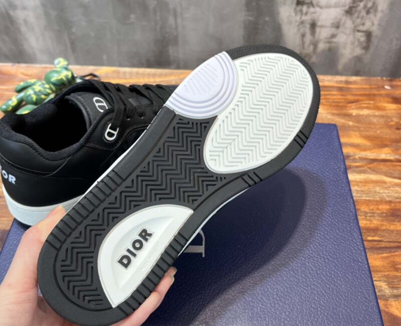 Giày Dior B27 Low Dior Black họa tiết CD Diamond Canvas Like Auth
