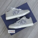 Giày Dior B27 Low Dior Gray họa tiết CD Diamond Canvas Like Auth
