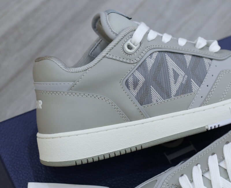 Giày Dior B27 Low Dior Gray họa tiết CD Diamond Canvas Like Auth