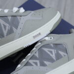 Giày Dior B27 Low Dior Gray họa tiết CD Diamond Canvas Like Auth