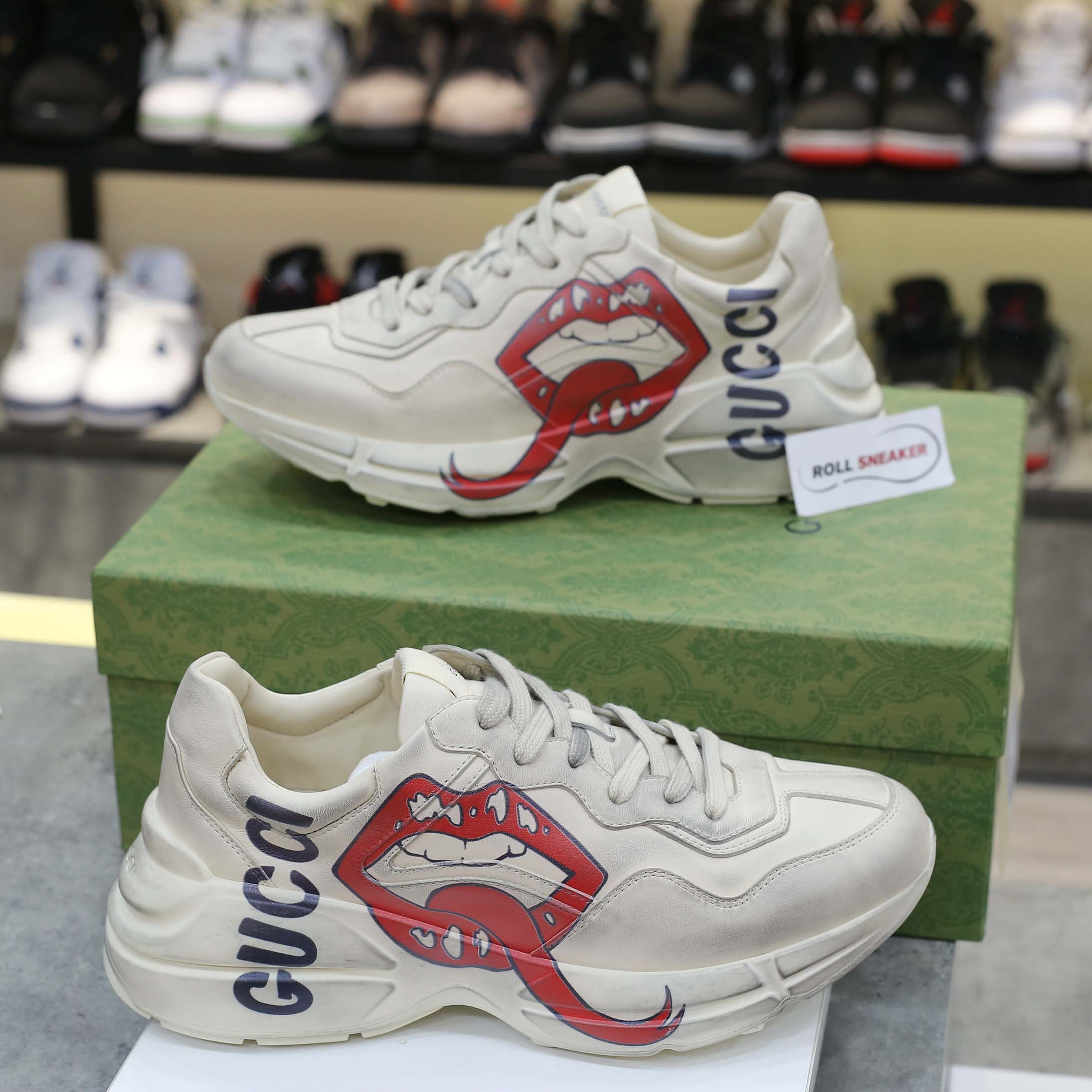 Giày Gucci Dơ Mouth Môi Bẩn Best Quality