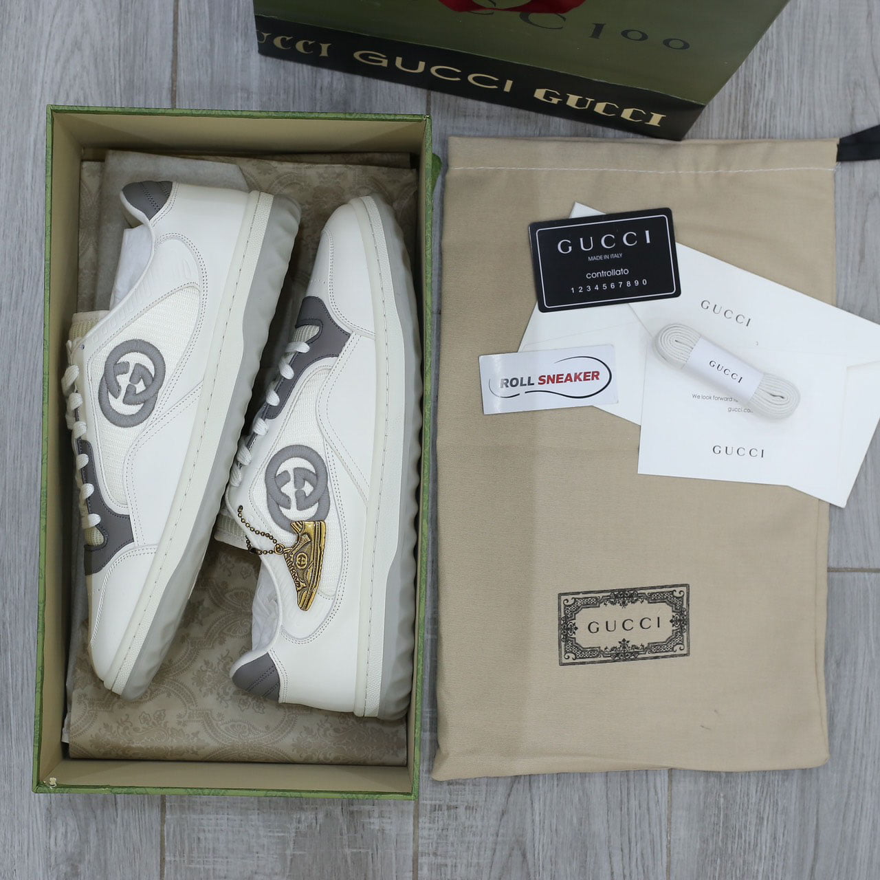 Giày Gucci MAC80 Sneaker White and Grey Like Auth