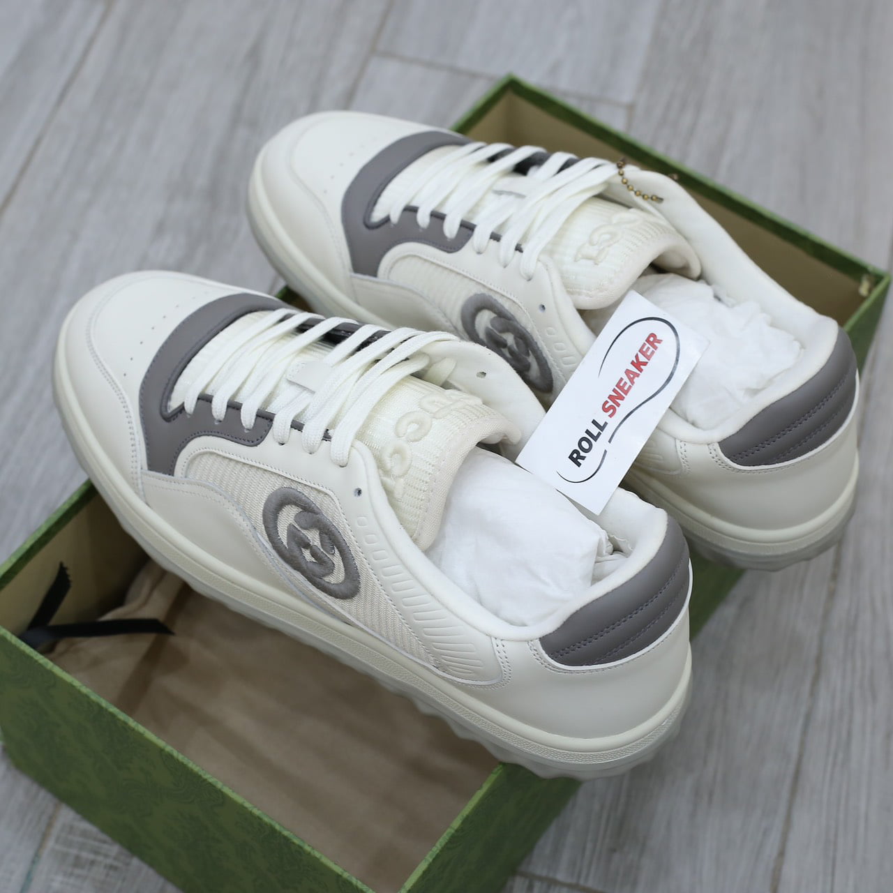 Giày Gucci MAC80 Sneaker White and Grey Like Auth