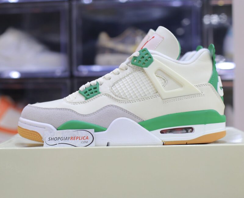 Giày Nike Air Jordan 4 Retro 'Pine Green' Like Auth