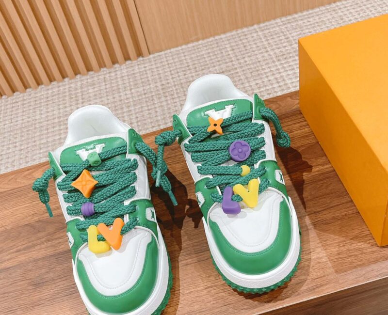 Giày Louis Vuitton Trainer Maxi Green Best Quality