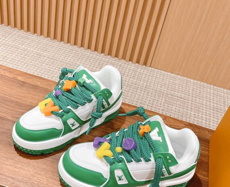 Giày Louis Vuitton Trainer Maxi Green Best Quality