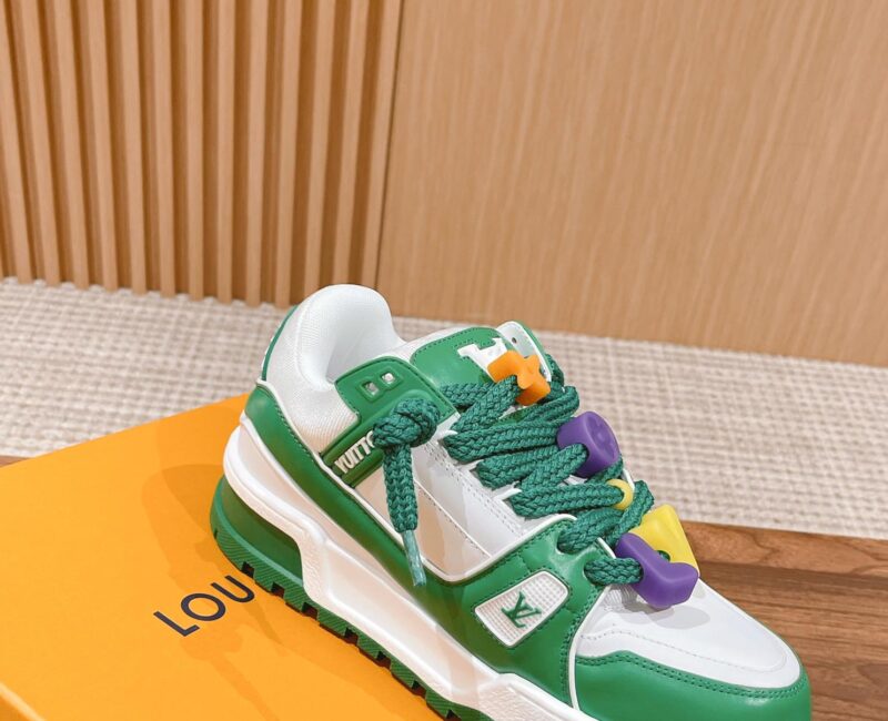 Giày Louis Vuitton Trainer Maxi Green Best Quality