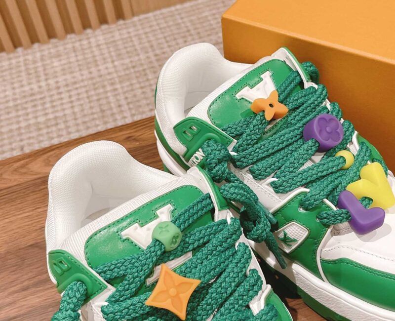 Giày Louis Vuitton Trainer Maxi Green Best Quality