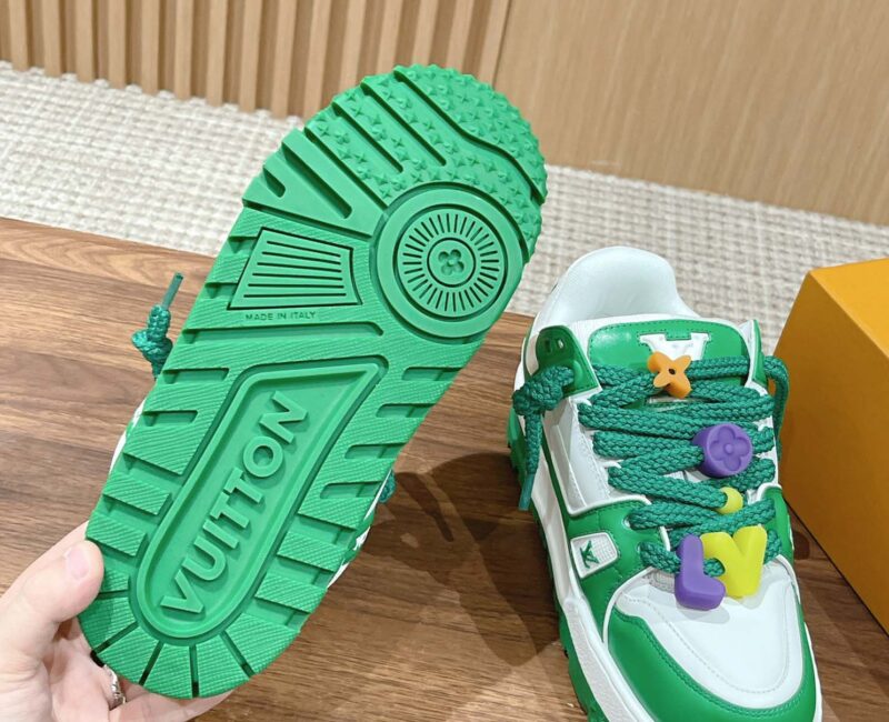 Giày Louis Vuitton Trainer Maxi Green Best Quality