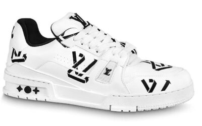 Giày Louis Vuitton Trainer Logo LV Cycling Black Đen Like Auth