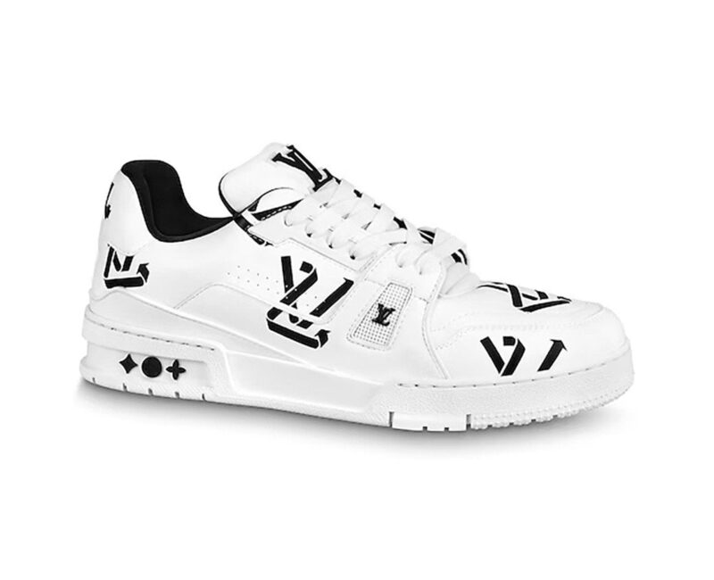 Giày Louis Vuitton Trainer Logo LV Cycling Black Đen Like Auth