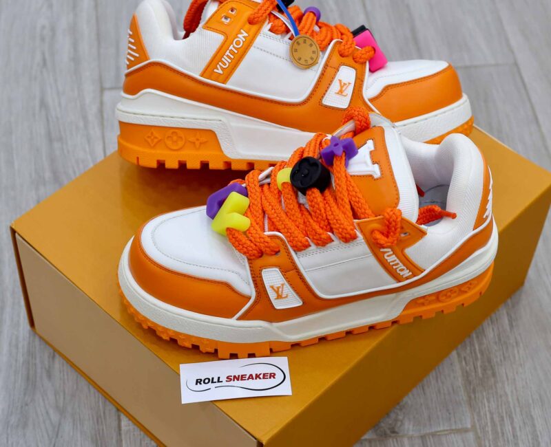 Giày Louis Vuitton Trainer Maxi Orange Like Auth