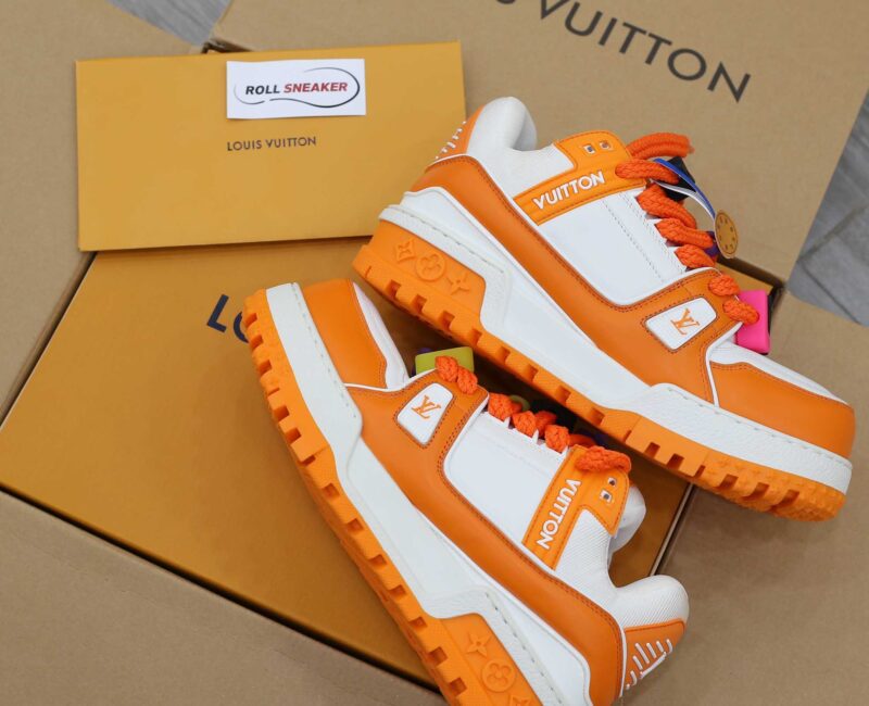 Giày Louis Vuitton Trainer Maxi Orange Like Auth