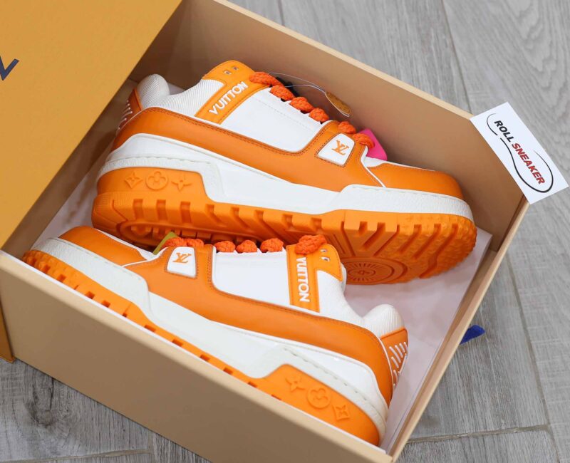 Giày Louis Vuitton Trainer Maxi Orange Like Auth