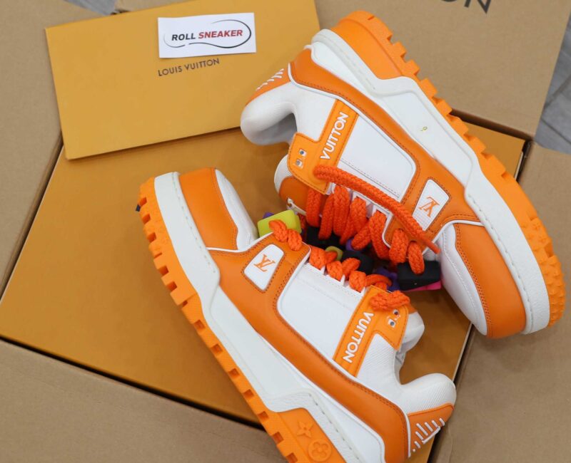 Giày Louis Vuitton Trainer Maxi Orange Like Auth
