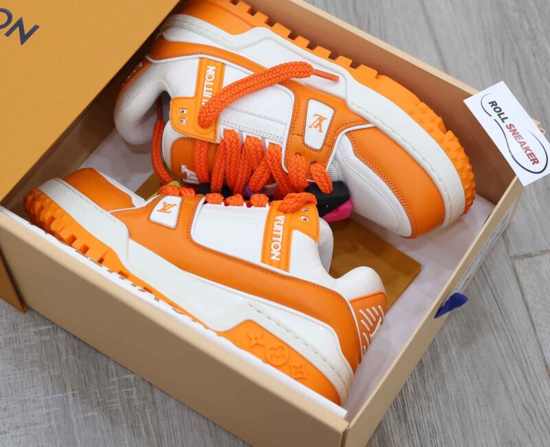 Giày Louis Vuitton Trainer Maxi Orange Like Auth