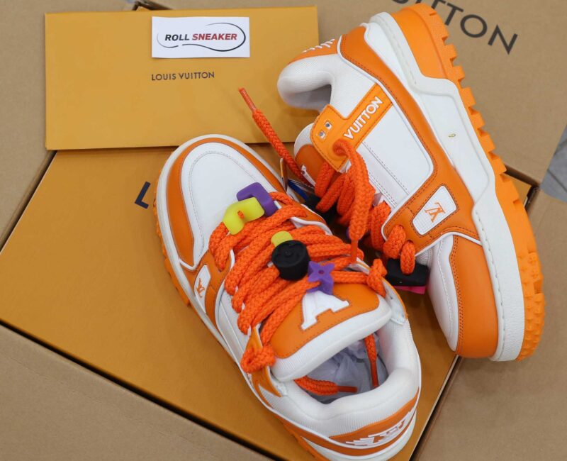 Giày Louis Vuitton Trainer Maxi Orange Like Auth
