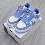 Giày MLB Chunky Liner Mid Classic Monogram LA Blue Like Auth