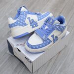 Giày MLB Chunky Liner Mid Classic Monogram LA Blue Like Auth