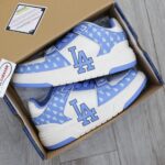 Giày MLB Chunky Liner Mid Classic Monogram LA Blue Like Auth