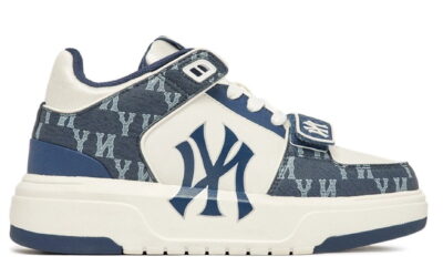 Giày MLB Chunky Liner Mid Denim New York Yankees D.Navy Like Auth