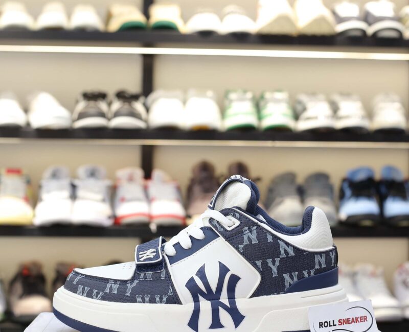 Giày MLB Chunky Liner Mid Denim New York Yankees D.Navy Like Auth
