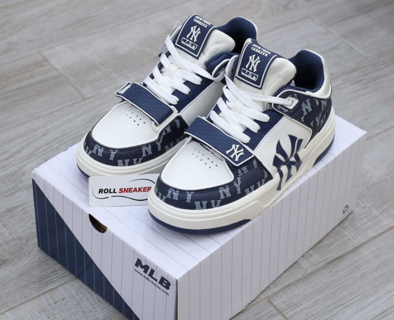 Giày MLB Chunky Liner Mid Denim New York Yankees D.Navy Like Auth