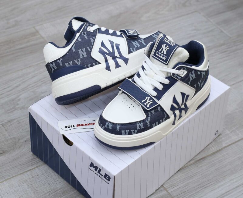 Giày MLB Chunky Liner Mid Denim New York Yankees D.Navy Like Auth