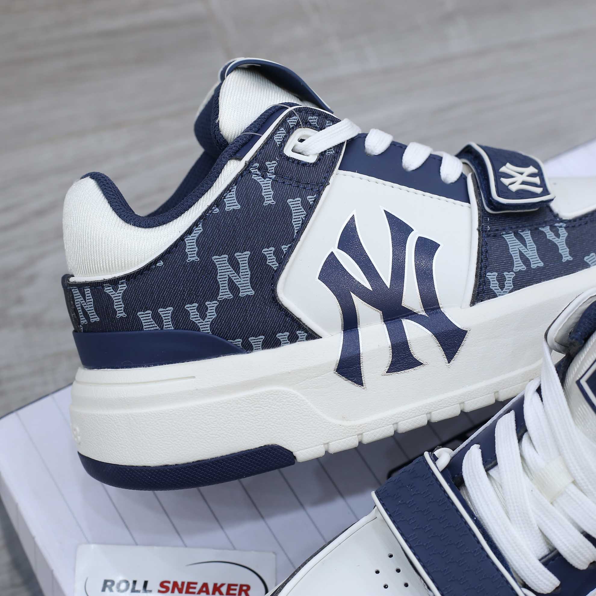 Giày MLB Chunky Liner Mid Denim New York Yankees D.Navy Like Auth
