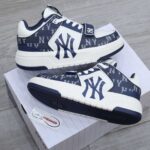 Giày MLB Chunky Liner Mid Denim New York Yankees D.Navy Like Auth