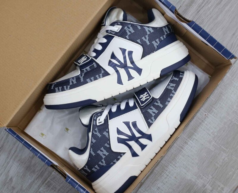 Giày MLB Chunky Liner Mid Denim New York Yankees D.Navy Like Auth