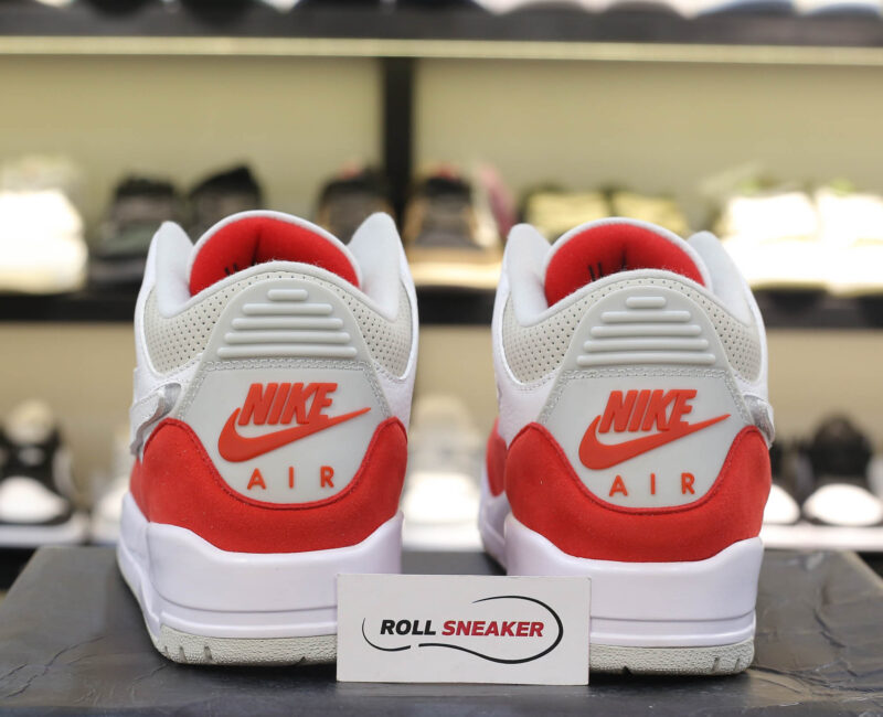 Giày Nike Air Jordan 3 Retro Tinker White University Red Like Auth