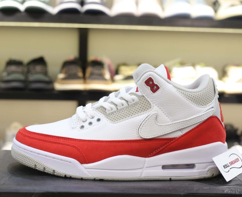 Giày Nike Air Jordan 3 Retro Tinker White University Red Like Auth