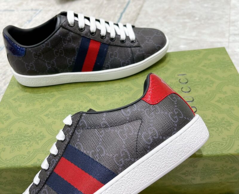 Giày Gucci Ace GG Supreme Black Like Auth