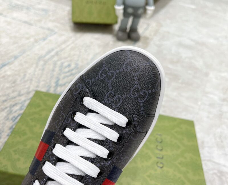 Giày Gucci Ace GG Supreme Black Like Auth