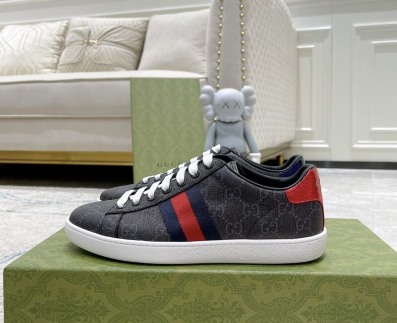 Giày Gucci Ace GG Supreme Black Like Auth