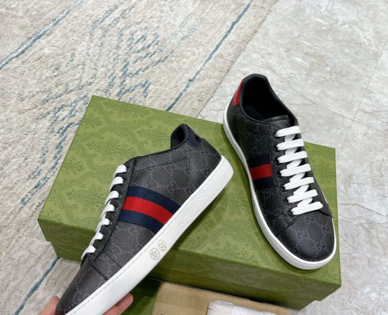 Giày Gucci Ace GG Supreme Black Like Auth