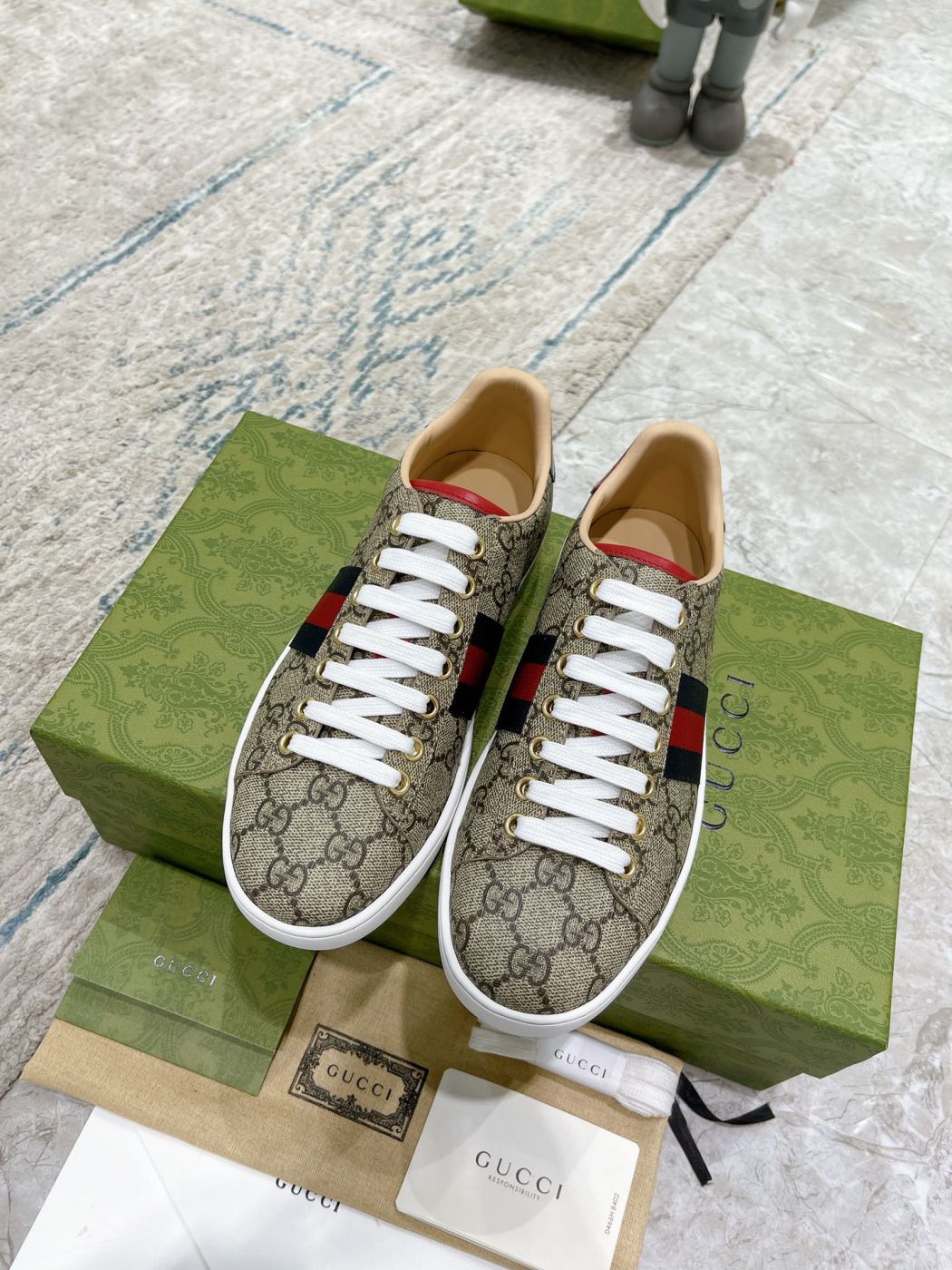 Giày Gucci Ace GG Supreme canvas Like Auth