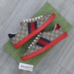 Giày Gucci Ace GG Supreme Red Like Auth
