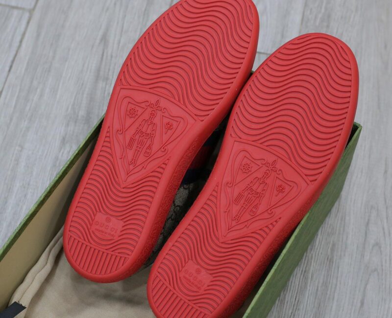 Giày Gucci Ace GG Supreme Red Like Auth