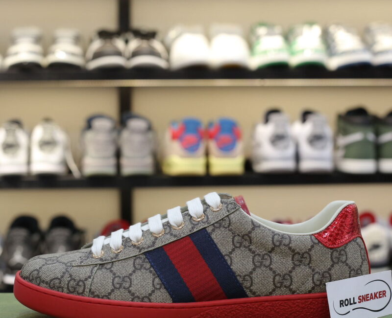 Giày Gucci Ace GG Supreme Red Like Auth