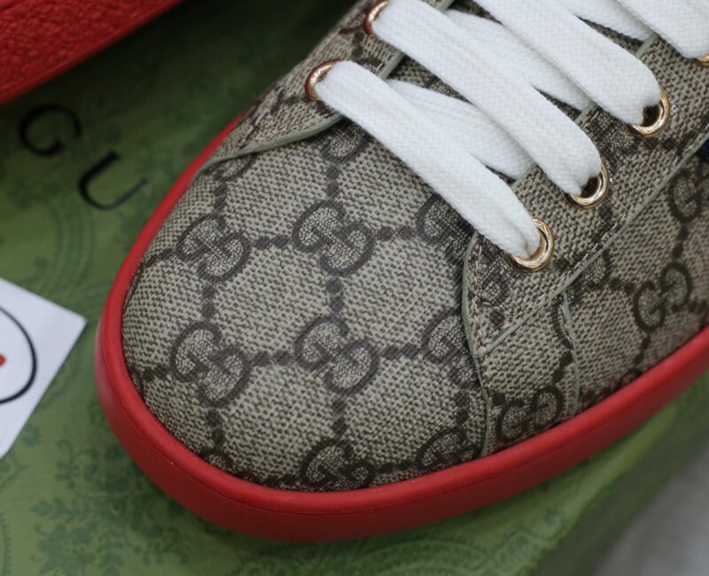 Giày Gucci Ace GG Supreme Red Like Auth