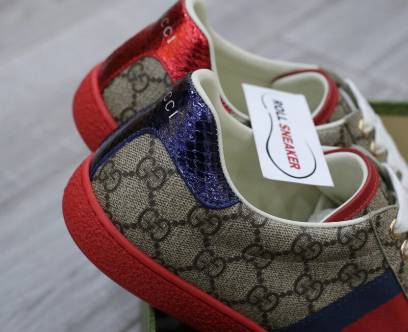 Giày Gucci Ace GG Supreme Red Like Auth