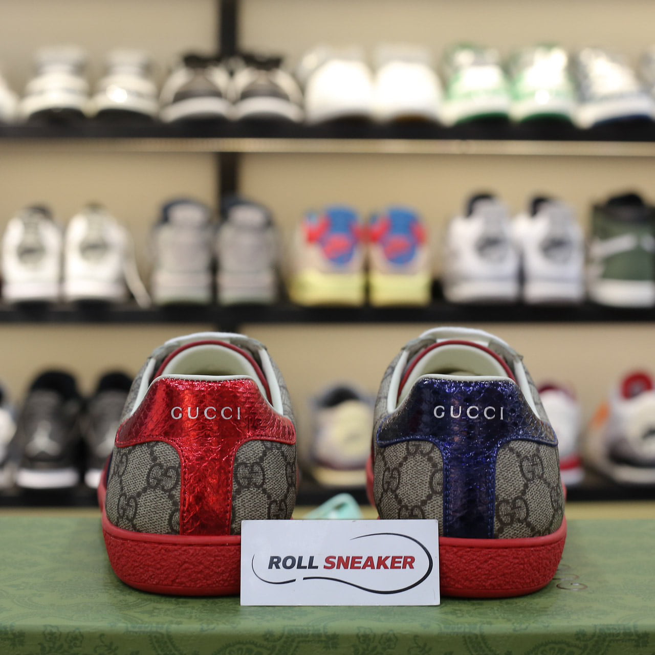 Giày Gucci Ace GG Supreme Red Like Auth