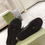 Giày Gucci GG Sneaker Black White leather họa tiết GG dập nổi Like Auth