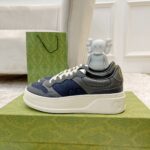 Giày Gucci GG Sneaker Grey Leather họa tiết GG Canvas Like Auth