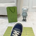 Giày Gucci GG Sneaker Grey Leather họa tiết GG Canvas Like Auth