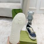 Giày Gucci GG Sneaker Grey Leather họa tiết GG Canvas Like Auth