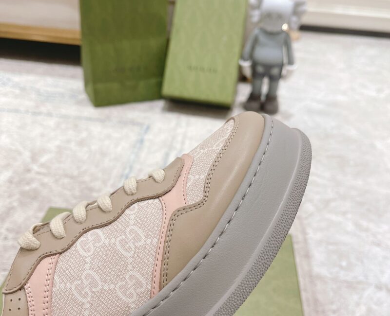Giày Gucci GG Sneaker Oatmeal Light Pink GG Supreme (Women's) Like Auth