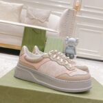 Giày Gucci GG Sneaker Oatmeal Light Pink GG Supreme (Women's) Like Auth